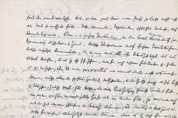 Brief an seinen Bruder Karl-Friedrich, 7. Juli 1928